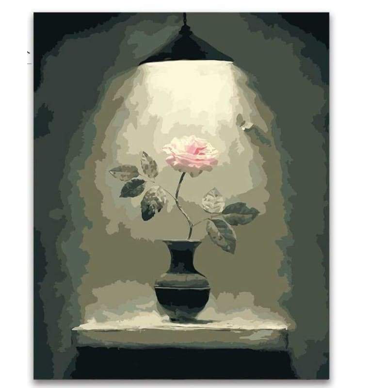 Rose Flower Diy Paint By Numbers Kits PBN95578 - NEEDLEWORK KITS
