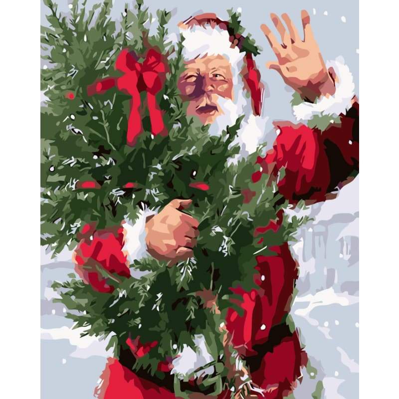 Santa Claus Diy Paint By Numbers Kits WM-072 - NEEDLEWORK KITS