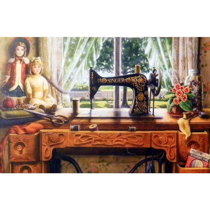 Singer Sewing Machine- Full Drill Diamond Painting - Special