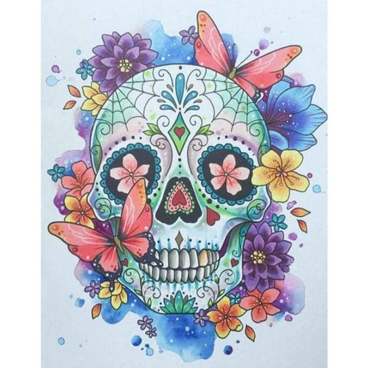 Skull Diy Paint By Numbers Kits VM90027 - NEEDLEWORK KITS