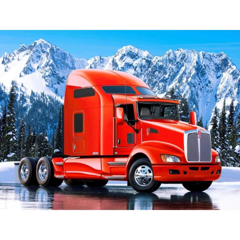 Snow Truck Diy Paint By Numbers Kits VM91596 - NEEDLEWORK KITS