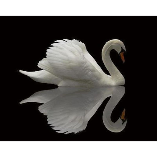Special Art Swans Pattern Wall Decor Full Drill - 5D Diy