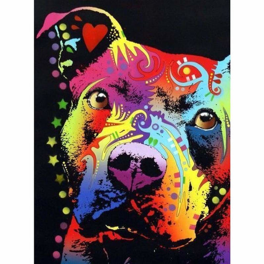 Special Colorful Dog Wall Decor Full Drill - 5D Diy Diamond