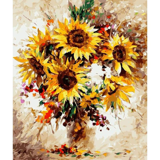Sunflower Diy Paint By Numbers Kits SY-4050-070 - NEEDLEWORK KITS