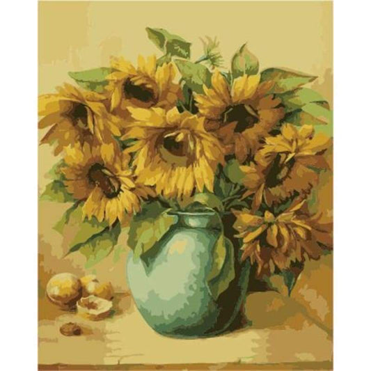 Sunflower Diy Paint By Numbers Kits ZXB976 - NEEDLEWORK KITS
