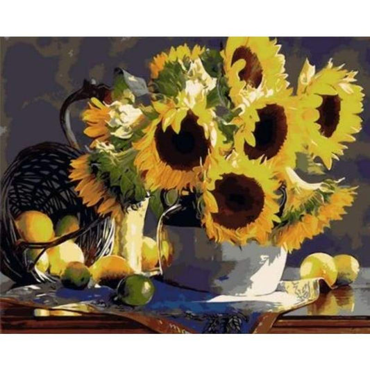 Sunflower Diy Paint By Numbers Kits ZXQ1065 - NEEDLEWORK KITS