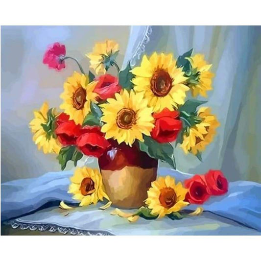 Sunflower  Diy Paint By Numbers Kits ZXQ2853 - NEEDLEWORK KITS