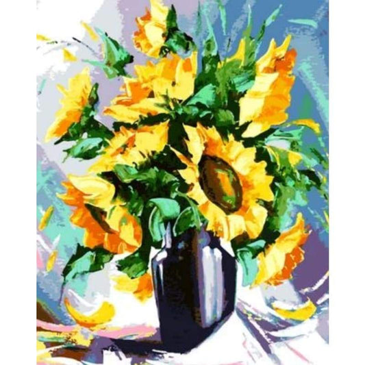 Sunflower Diy Paint By Numbers Kits ZXQ825 - NEEDLEWORK KITS