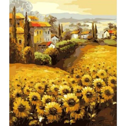 Sunflower Diy Paint By Numbers Kits ZXZ103 - NEEDLEWORK KITS