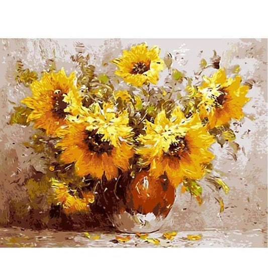 Sunflower Diy Paint By Numbers PBN90305 - NEEDLEWORK KITS