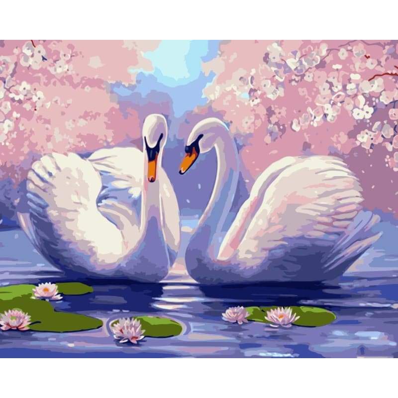 Swan Diy Paint By Numbers Kits WM-372 - NEEDLEWORK KITS