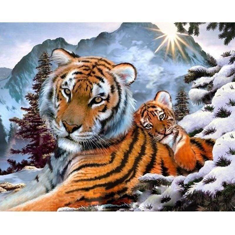 Tiger Diy Paint By Numbers Kits PBN96244 - NEEDLEWORK KITS