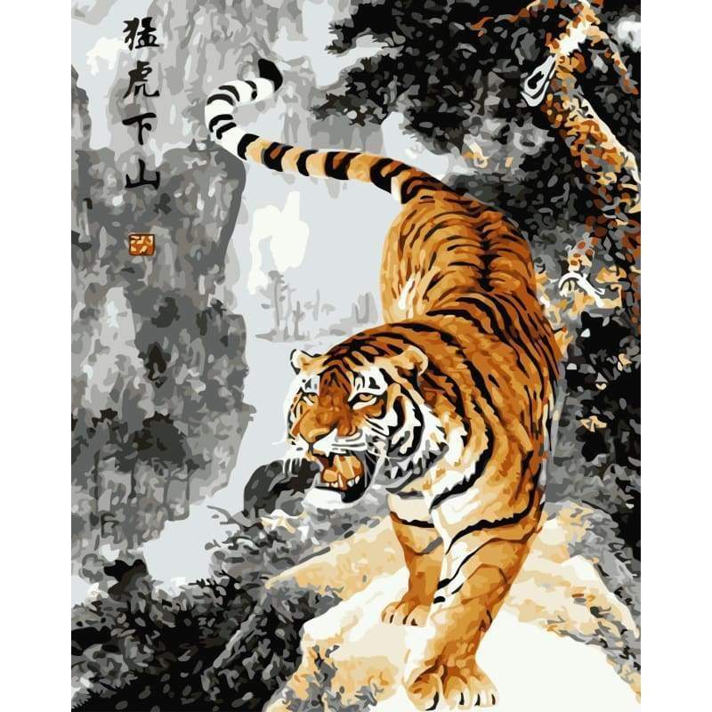 Tiger Diy Paint By Numbers Kits WM-279 - NEEDLEWORK KITS