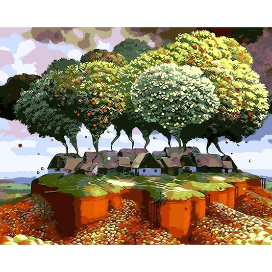 Tree Diy Paint By Numbers Kits PBN91220 - NEEDLEWORK KITS