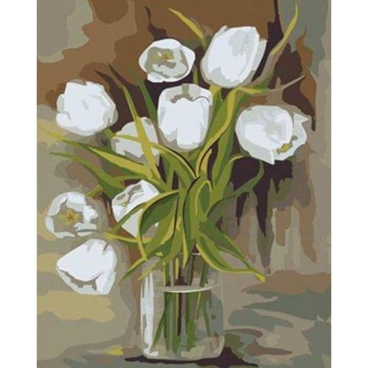 Tulips Diy Paint By Numbers Kits ZXB607 - NEEDLEWORK KITS