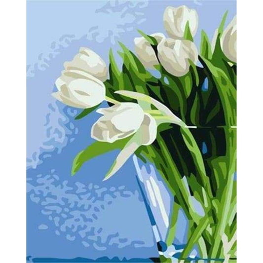 Tulips Diy Paint By Numbers Kits ZXZ015 - NEEDLEWORK KITS