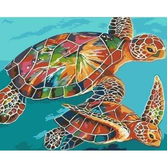 Turtle Diy Paint By Numbers Kits WM-625 - NEEDLEWORK KITS