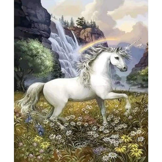 Unicorn Diy Paint By Numbers Kits ZXQ2646 - NEEDLEWORK KITS