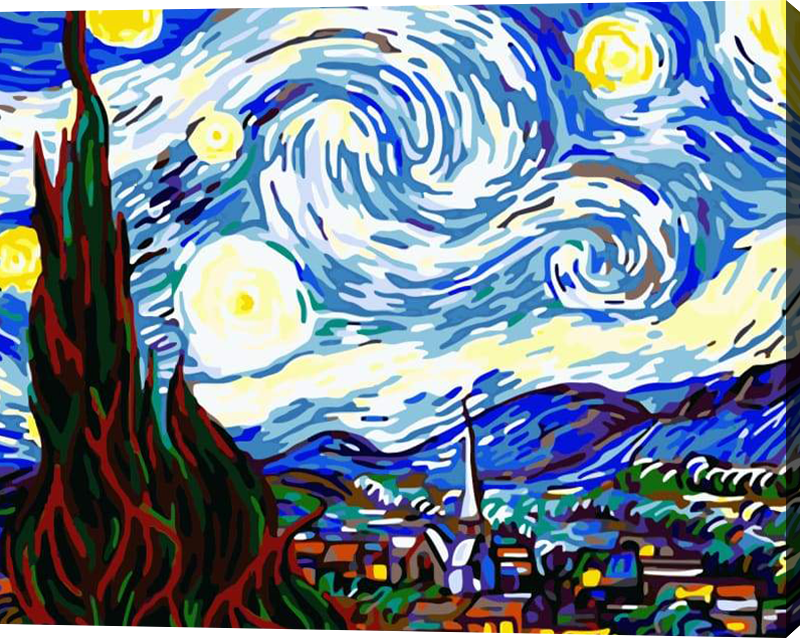 Van Gogh Diy Paint By Numbers Kits WM-817
