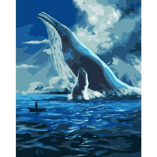 Whale Diy Paint By Numbers Kits WM-884 - NEEDLEWORK KITS