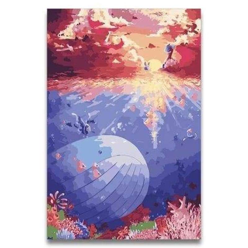 Whales Diy Paint By Numbers Kits PBN30006 - NEEDLEWORK KITS