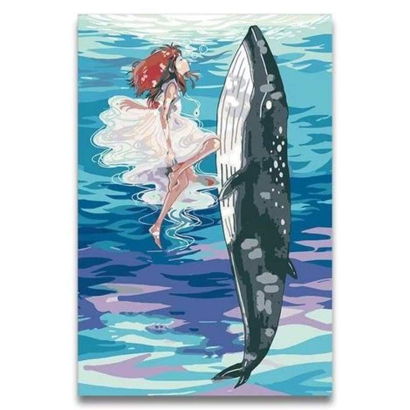 Whales Diy Paint By Numbers Kits PBN30011 - NEEDLEWORK KITS
