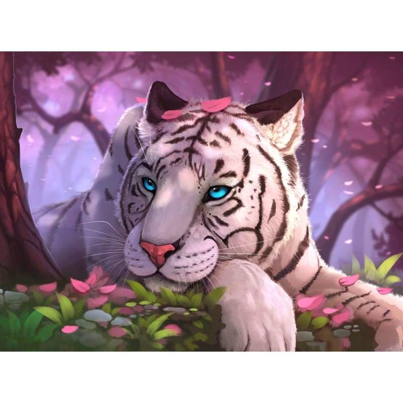 White tiger (2)- Full Drill Diamond Painting - Special Order