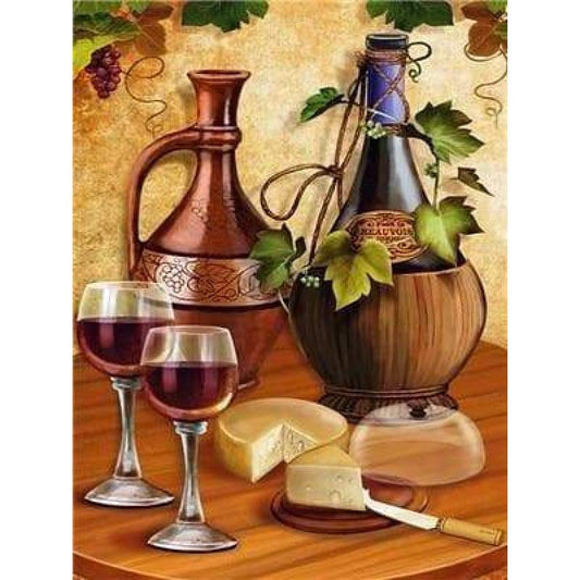 Wine Diy Paint By Numbers Kits VM97506 - NEEDLEWORK KITS