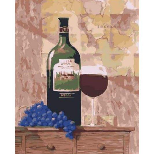 Wine Diy Paint By Numbers Kits ZXQ1986-20 - NEEDLEWORK KITS