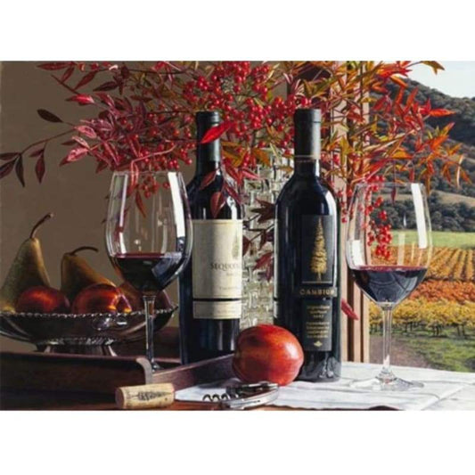 Wine Fruit Diy Paint By Numbers Kits PBN00207 - NEEDLEWORK KITS