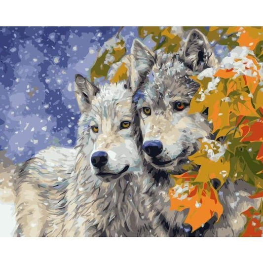 Wolf Diy Paint By Numbers Kits SY-4050-018 - NEEDLEWORK KITS