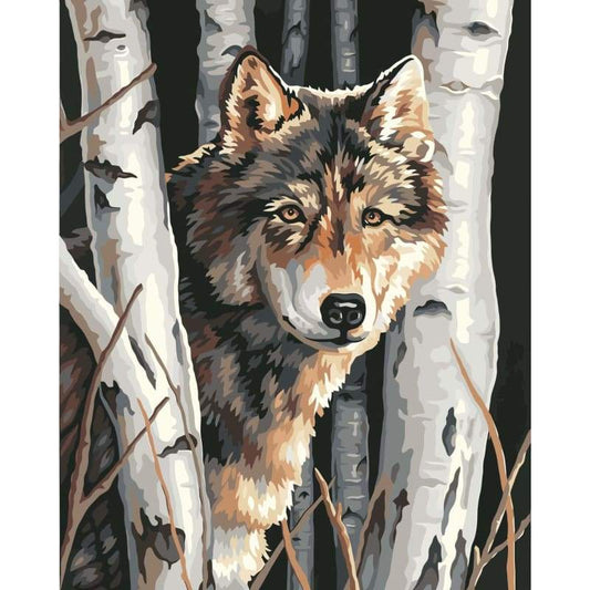 Wolf Diy Paint By Numbers Kits WM-003 - NEEDLEWORK KITS