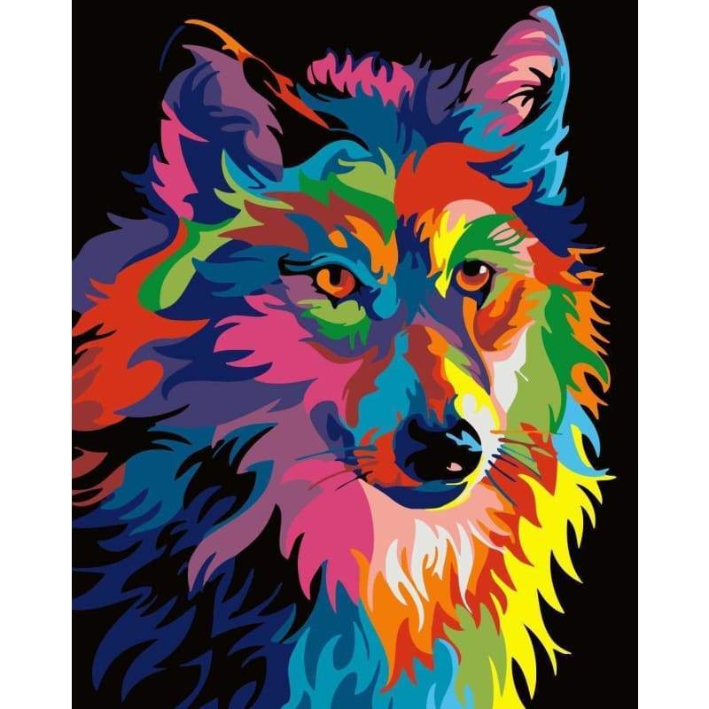 Wolf Diy Paint By Numbers Kits WM-1098 - NEEDLEWORK KITS