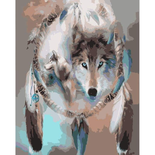 Wolf Diy Paint By Numbers Kits WM-119 - NEEDLEWORK KITS