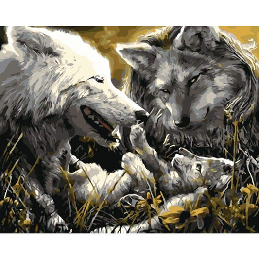 Wolf Diy Paint By Numbers Kits WM-1203 - NEEDLEWORK KITS