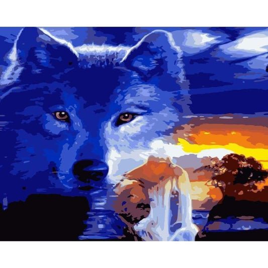 Wolf Diy Paint By Numbers Kits WM-1292 - NEEDLEWORK KITS