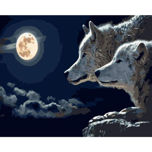 Wolf Diy Paint By Numbers Kits WM-896 - NEEDLEWORK KITS