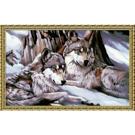Wolf Diy Paint By Numbers Kits YM-4050-105 - NEEDLEWORK KITS