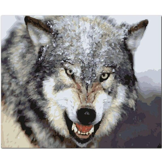 Wolf Diy Paint By Numbers Kits YM-4050-136 - NEEDLEWORK KITS