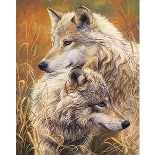 Wolves Diy Paint By Numbers Kits ZXQ2199 - NEEDLEWORK KITS