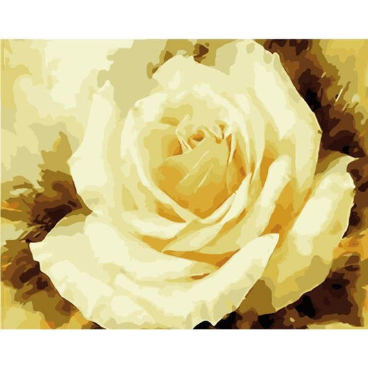 Yellow Rose Diy Paint By Numbers Kits WM-296 - NEEDLEWORK KITS