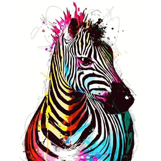 Zebra Diy Paint By Numbers Kits SY-4050-004 - NEEDLEWORK KITS