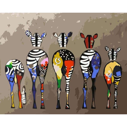 Zebra Diy Paint By Numbers Kits WM-881 - NEEDLEWORK KITS